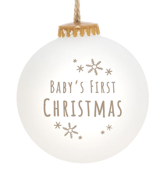 Weiste joulukoriste Baby's first christmas Eko